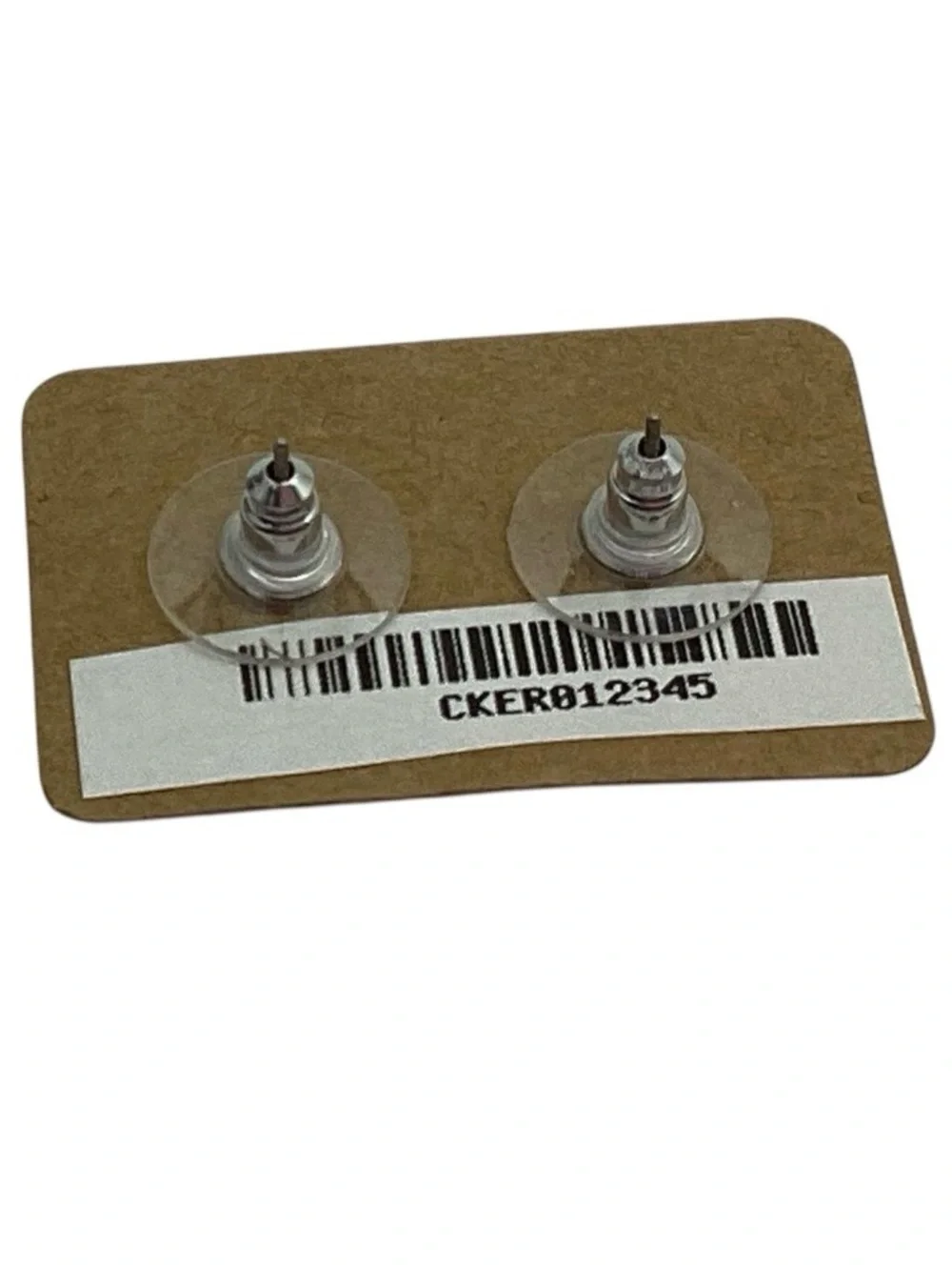 Chunky Sculpted Silver Tone Stud Earrings (NWT)